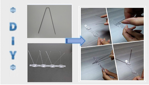 Anti Bird Repellent for Bird Control installation step