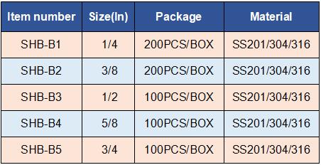 Stainless Steel Banding Strap Buckle for Pole Pipe size