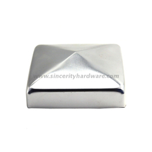 SHAPC-02: Pyramid Top Decorative Rotproof Aluminum Fence Post Caps