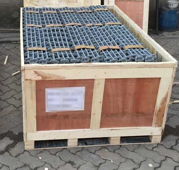 Slab bolster wooden pallet packing