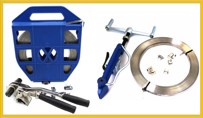 Stainless Steel Banding Tool With Banding And Buckles