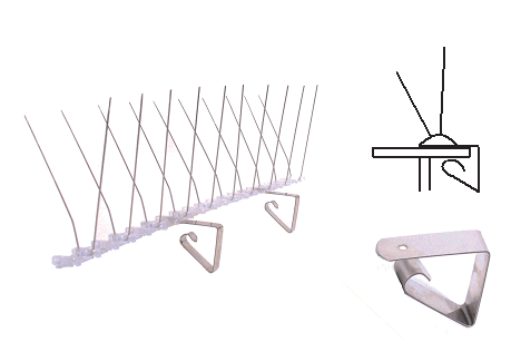Anti Bird Roosting Spike Installing Clips
