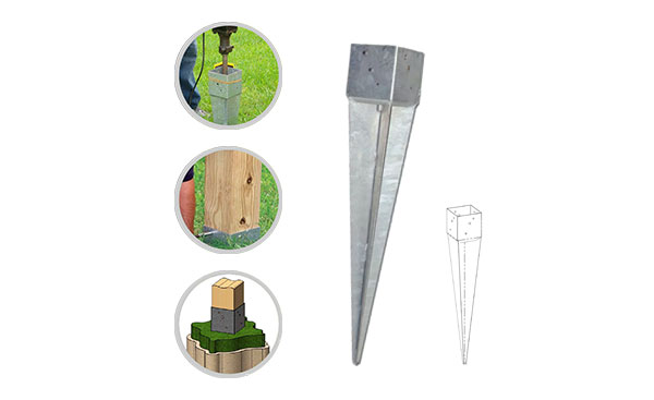 Reinforce Fence Foundations with Hot-dip Galvanized Heavy-duty Post Anchors