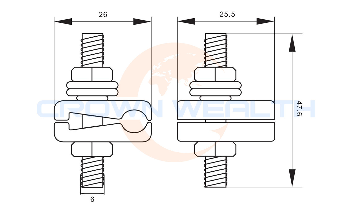 D Cable Lashing Clamp